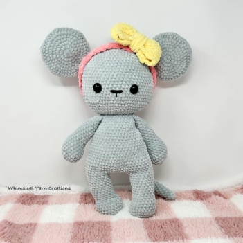 Clover the Mouse amigurumi pattern by Whimsical Yarn Creations