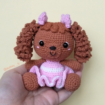 Bonnie the Toy Poodle amigurumi pattern by Audrey Lilian Crochet