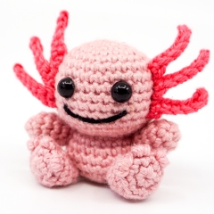 Mini Axolotl amigurumi by Supergurumi