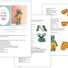 Frog Farah amigurumi pattern by Mrs Milly