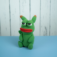 Pepechu Pikachu the Frog amigurumi pattern by Lennutas