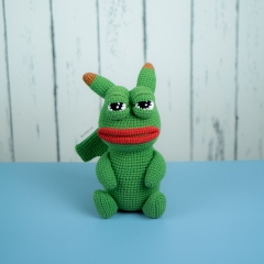 Pepechu Pikachu the Frog amigurumi by Lennutas