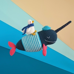 Mari the Narwhal  amigurumi pattern by Natura Crochet
