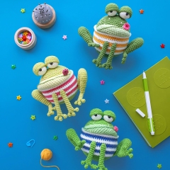 Miron the Frog  amigurumi by Natura Crochet