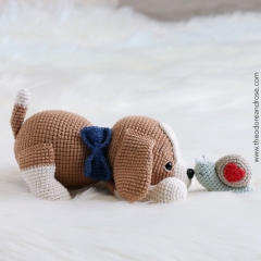 Barkley Beagle & Mr. Snail amigurumi pattern by THEODOREANDROSE