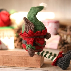 Christmas Elf Gnome amigurumi by Jen Hayes Creations