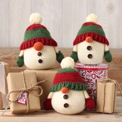 Snowman Gnome amigurumi pattern by Jen Hayes Creations