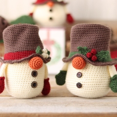 Snowman Gnome amigurumi pattern by Jen Hayes Creations