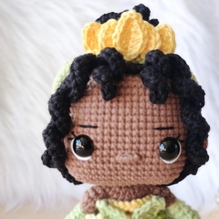 Princess tiana amigurumi pattern by Crocheniacs