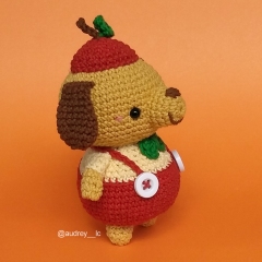 Apple Dog amigurumi pattern by Audrey Lilian Crochet