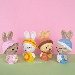 Four Seasons Bunny amigurumi by Audrey Lilian Crochet