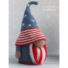 Patriotic Gnome, Independence Day amigurumi pattern by PamPino Gnomes