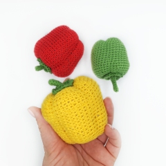 Bell pepper- Play food vegetable amigurumi pattern by Mommys Bunny Crafts