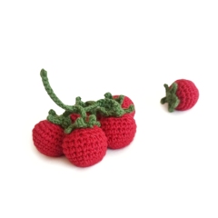 Cherry tomatoes Play food vegetable amigurumi by Mommys Bunny Crafts