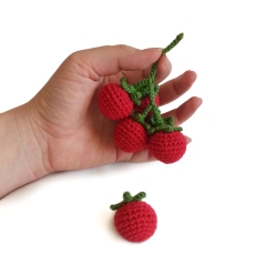 Cherry tomatoes Play food vegetable amigurumi pattern by Mommys Bunny Crafts