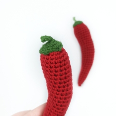 Chili pepper - Play food vegetable amigurumi by Mommys Bunny Crafts