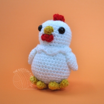 Chad the Chicken amigurumi pattern by The Kotton Kaboodle