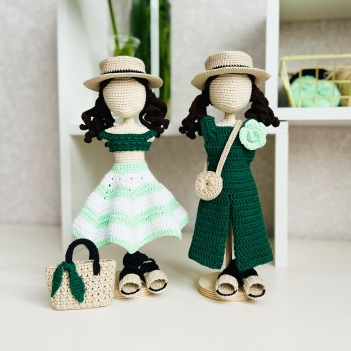 Summer Vibe outfit amigurumi pattern by Fluffy Tummy