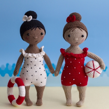 Summer dolls amigurumi pattern by TwoLoops