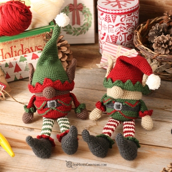Christmas Elf Gnome amigurumi pattern by Jen Hayes Creations
