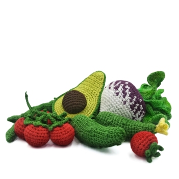 Vegetables summer set - 5 in 1 amigurumi pattern by Mommys Bunny Crafts