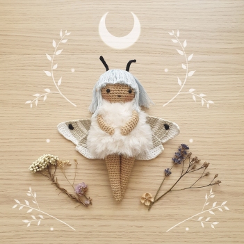 Moth Sprite amigurumi pattern by Critter Stitch