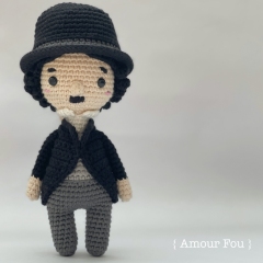 Charles Chaplin amigurumi pattern by Amour Fou