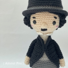 Charles Chaplin amigurumi by Amour Fou