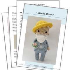 Claude Monet amigurumi pattern by Amour Fou