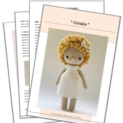 Coralie amigurumi pattern by Amour Fou