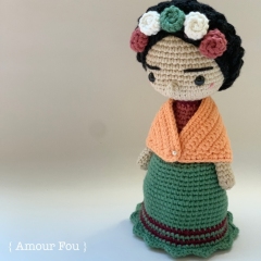 Frida amigurumi pattern by Amour Fou