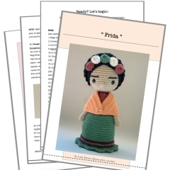 Frida amigurumi pattern by Amour Fou