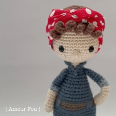 Rosie, the Riveter amigurumi by Amour Fou