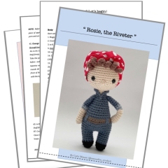 Rosie, the Riveter amigurumi pattern by Amour Fou