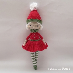 Silke, the Christmas Elf amigurumi pattern by Amour Fou