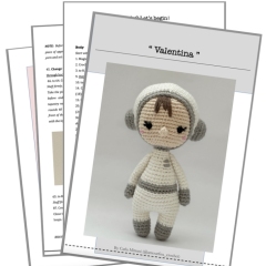 Valentina amigurumi pattern by Amour Fou