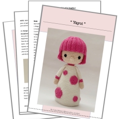 Yayoi Kusama amigurumi pattern by Amour Fou