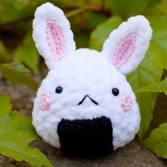 Shiro the Onigiri Bunny amigurumi pattern by yorbashideout
