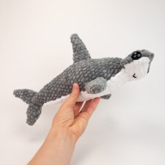 Hector the Plush Hammerhead Shark amigurumi pattern by Theresas Crochet Shop