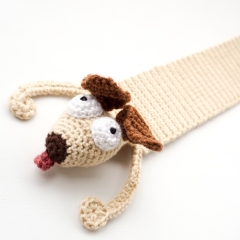 Dog Bookmark amigurumi by Supergurumi