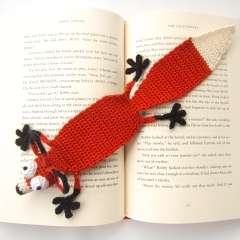 Fox Bookmark amigurumi pattern by Supergurumi