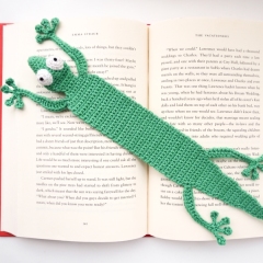 Gecko Bookmark amigurumi pattern by Supergurumi