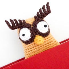 Owl Bookmark amigurumi pattern by Supergurumi