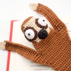 Sloth Bookmark amigurumi by Supergurumi