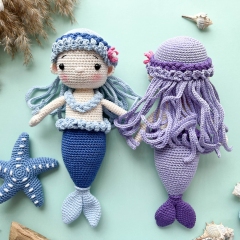 Crochet Mermaid amigurumi pattern by RNata