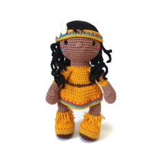 Mika Native american doll amigurumi pattern by Crochetbykim