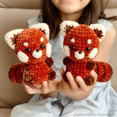 Jean the red panda amigurumi pattern by Khuc Cay