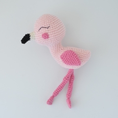 Zoe the Baby Flamingo amigurumi pattern by Elisas Crochet