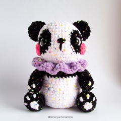 Polly the Panda amigurumi by Lemon Yarn Creations