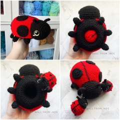 Charlene the Mama Ladybug & baby amigurumi pattern by All From Jade